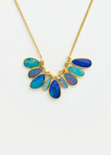 18kt Gold Alectrona Opal Cluster on Cord