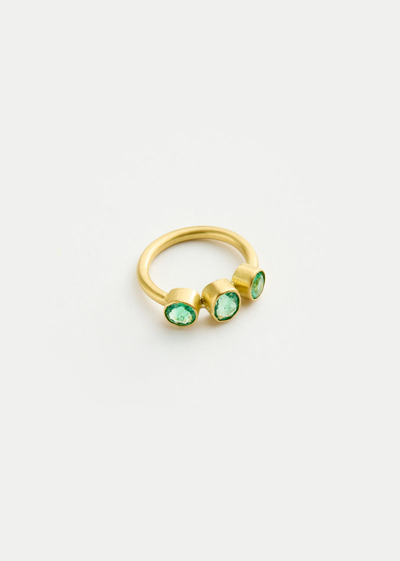 18kt Gold PSTM Afghanistan Emerald Shabnam Ring – Pippa Small