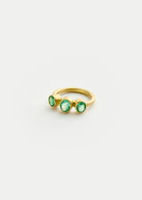 18kt Gold PSTM Afghanistan Emerald Shabnam Ring