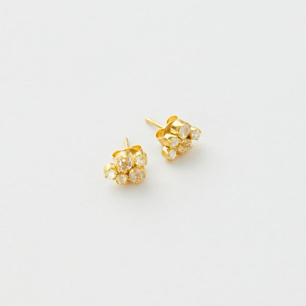 18kt Gold Theia Cluster Studs