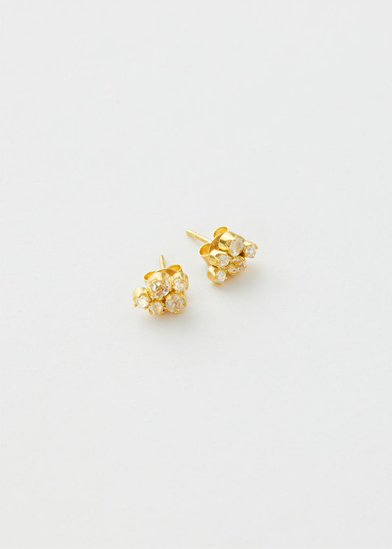 18kt Gold Theia Cluster Studs