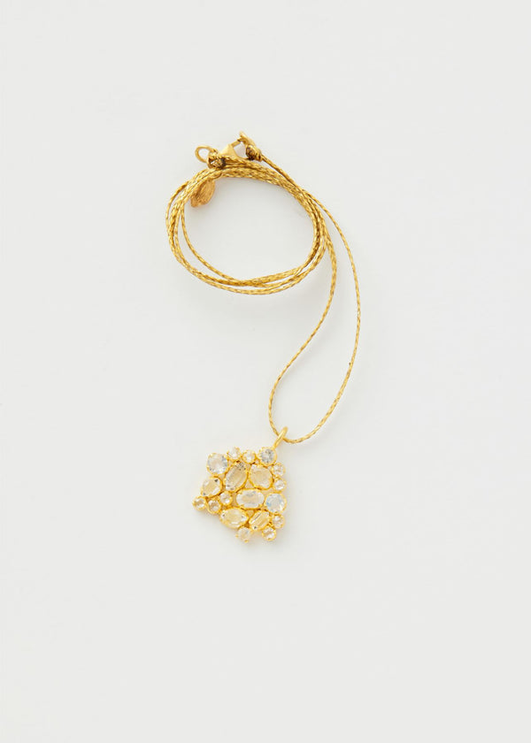 18kt Gold Theia Cluster on Cord