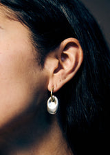 Sterling Silver & Brass PSTM Afghanistan Durrani Hoops