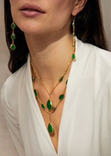 18kt Gold Vermeil PSTM Afghanistan Barekzai Maryam Four Drop Earrings