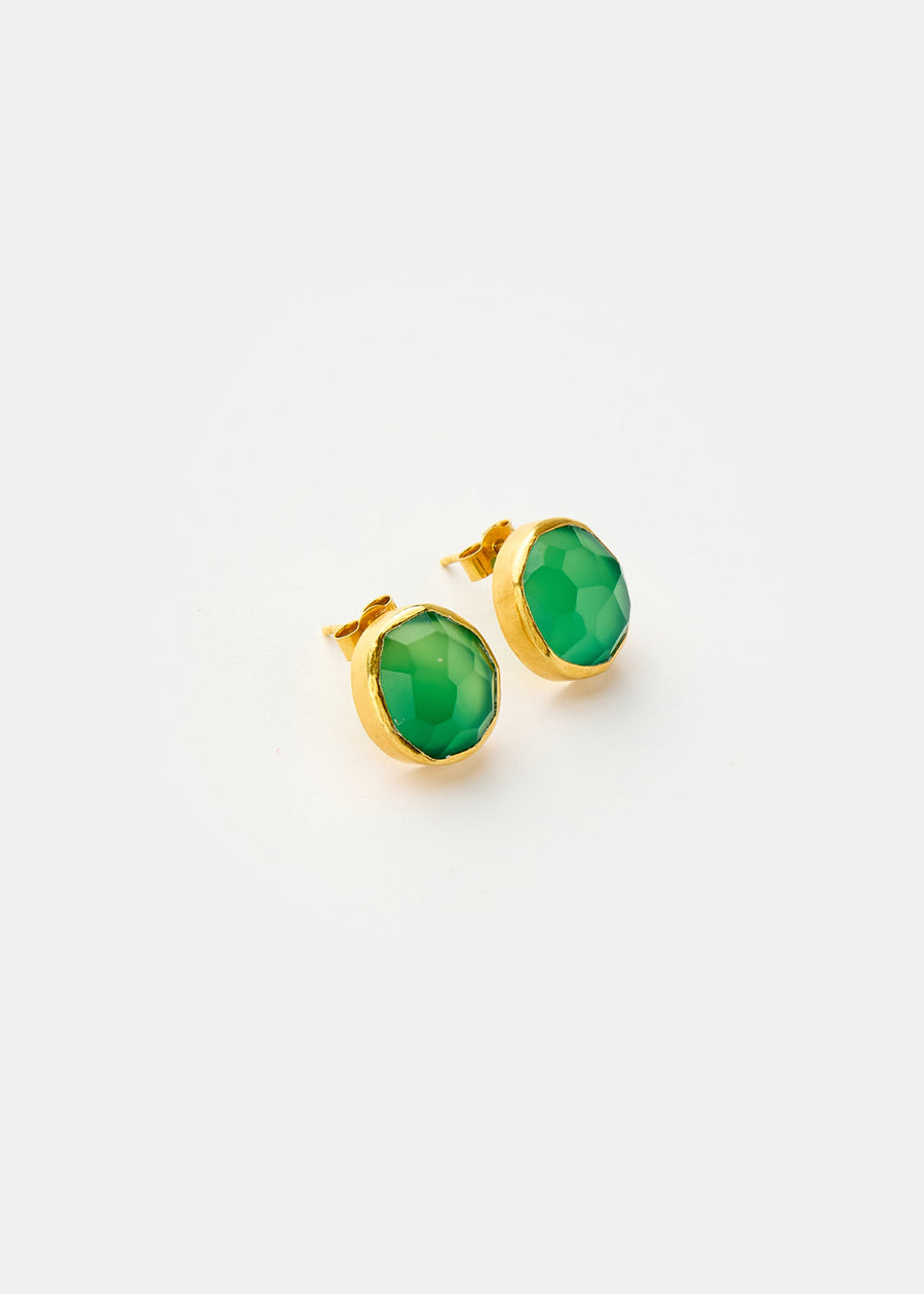 pippa small jewelleryゴールドスタッドピアス 18kt Gold Kyanite Classic Studs – Pippa Small