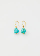 18kt Gold Vermeil PSTM Afghanistan Zarmina Turquoise Earrings
