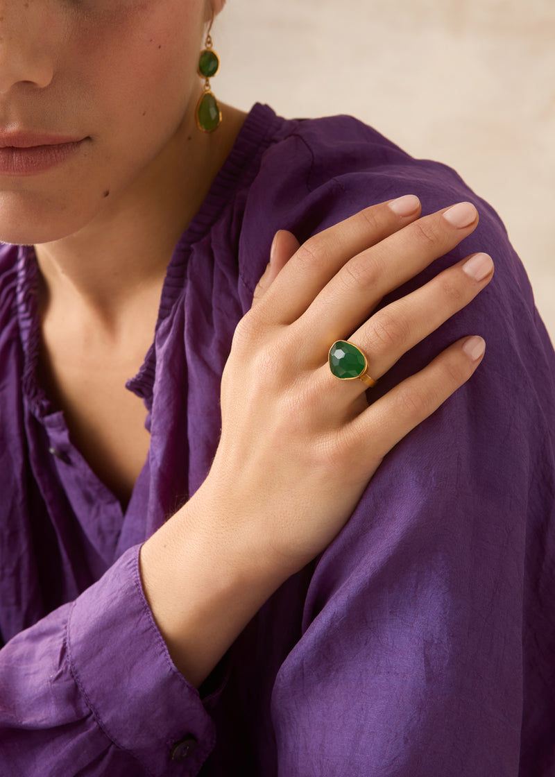 18kt Gold Vermeil PSTM Afghanistan Barekzai Maryam Ring