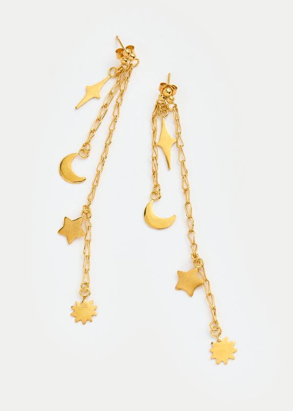 18kt Gold Vermeil Next Generation Zahra Hamedi Drop Studs