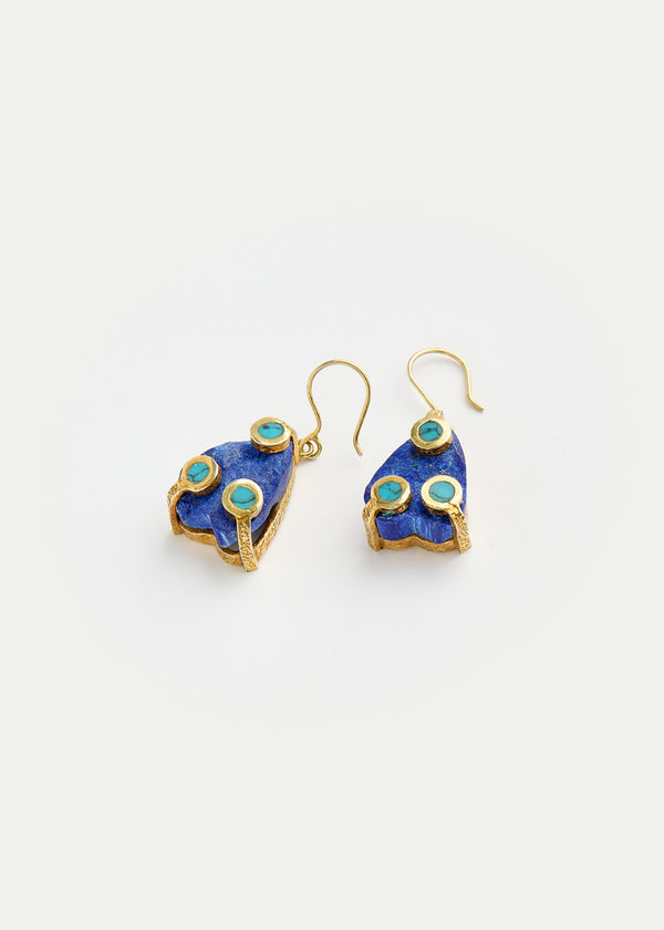 18kt Gold Vermeil PSTM Afghanistan Raihana Earrings