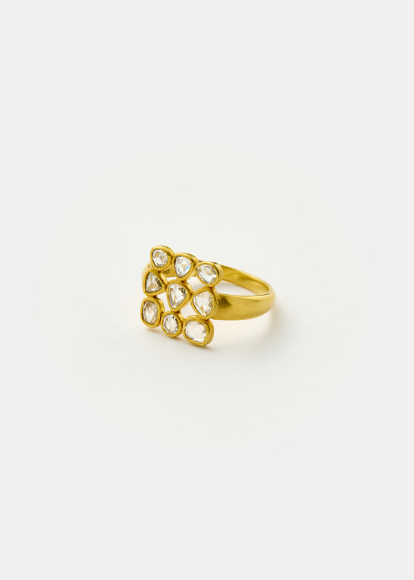 18kt Gold Diamond Scatter Ring