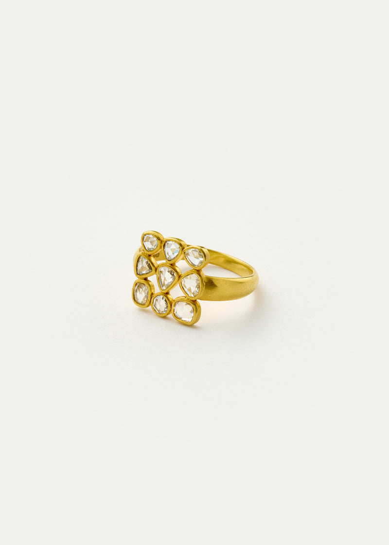 18kt Gold Diamond Scatter Ring