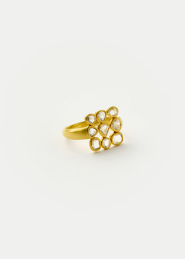 18kt Gold Diamond Scatter Ring
