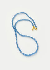 18kt Gold Kyanite Beaded Necklace