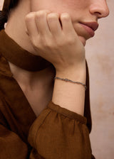 18kt Gold Diamond Beaded Bracelet