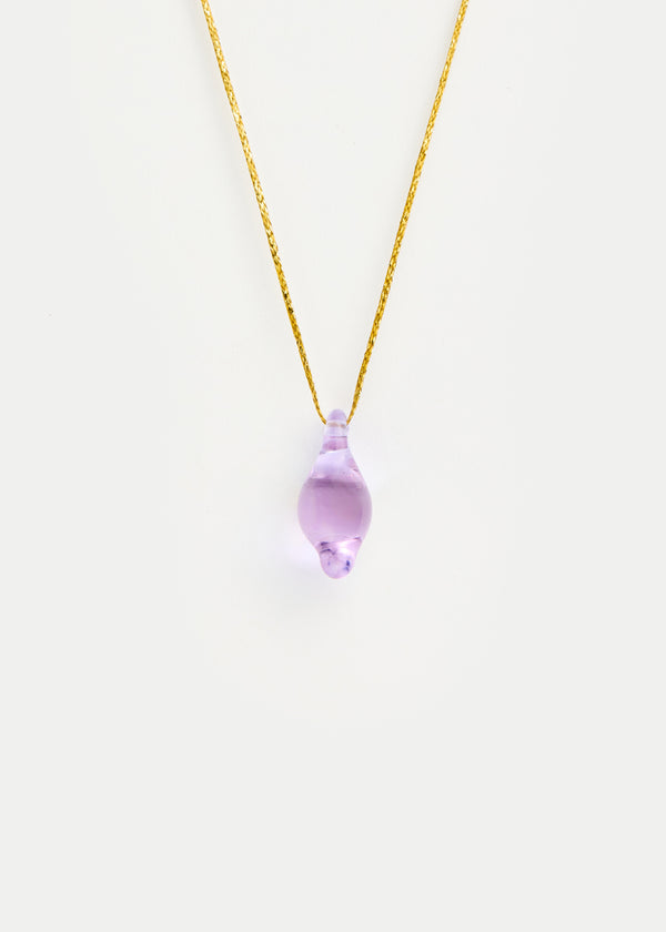 Azaz Purple Glass Seed Bead on Cord