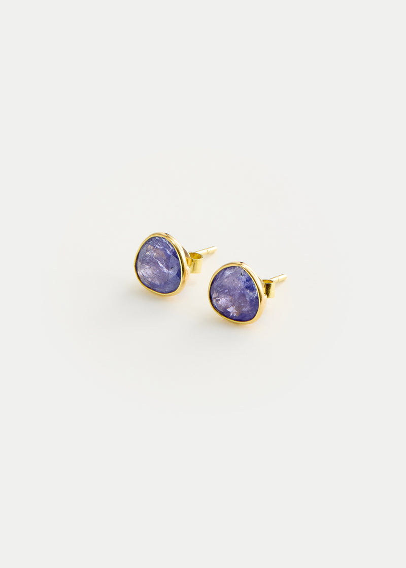 18kt Gold Tanzanite Classic Studs