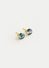 18kt Gold Kyanite Classic Studs