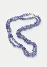 Sterling Silver Tanzanite Beaded Necklace