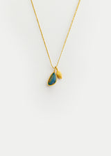 18kt Gold Alectrona Opal & Seed Amulets on Cord