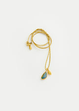 18kt Gold Alectrona Opal & Seed Amulets on Cord
