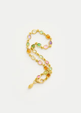 18kt Gold Anemone Mixed Stones Full Stone Bracelet