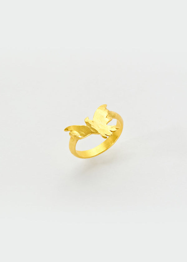 22kt Gold Doves of Peace Ring