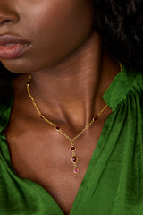 18kt Gold PSTM Afghanistan Spinel Necklace