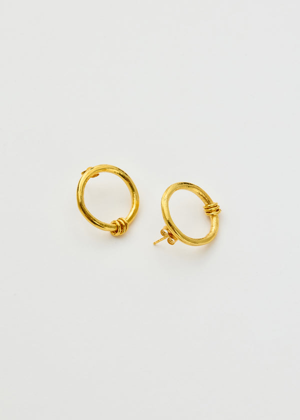 18kt Gold Vermeil PSTM Afghanistan Shadab Studs