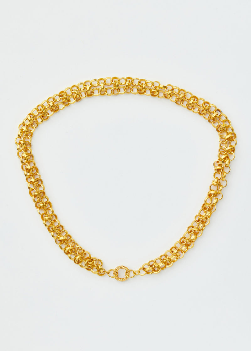 18kt Gold Vermeil PSTM Afghanistan Maraston Chain Necklace