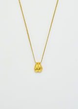 18kt Gold We Are Everything Cupping Hands Pendant on Cord