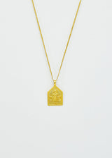 18kt Gold We Are Everything Karma Pendant on Cord