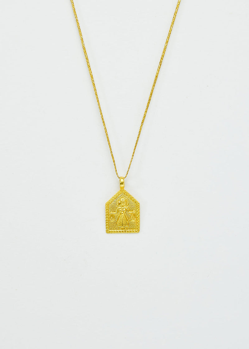 18kt Gold We Are Everything Karma Pendant on Cord