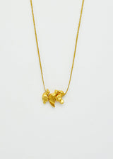 18kt Gold We Are Everything Bird Cluster on Cord