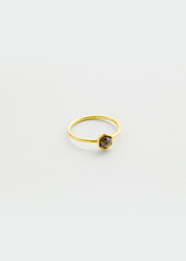 Pippa Small - 18kt Gold Brown Diamond Meteor Shower Cup Ring