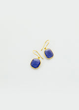 18kt Gold Light and Space Mediterranean Tanzanite Single Drop Earrings