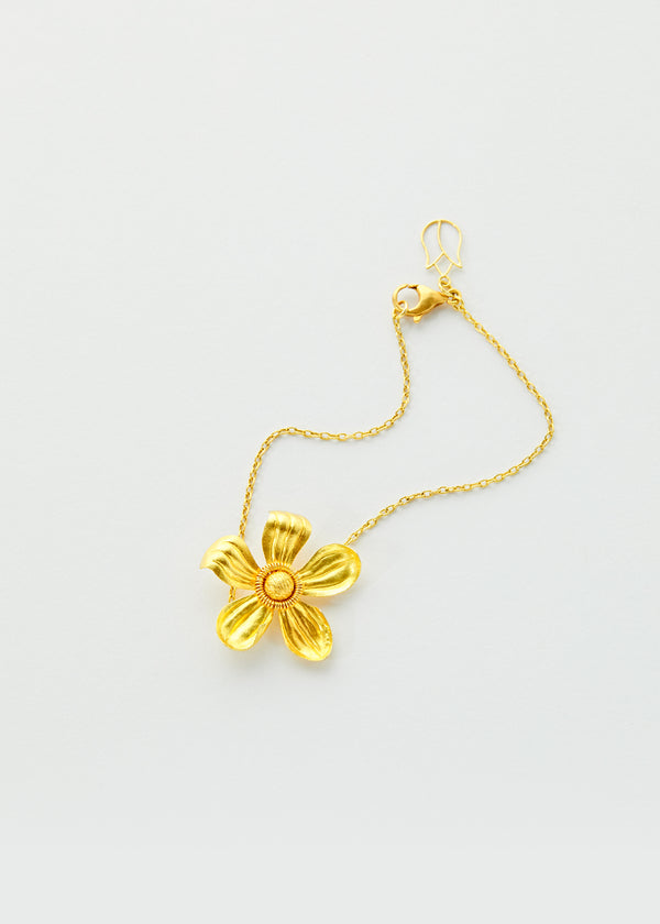 18kt Gold Flower Pendant Necklace – Pippa Small