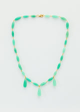 18kt Gold Chrysoprase Necklace