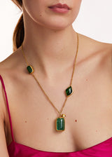 18kt Gold Green Tourmaline New Day Necklace