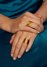 22kt Gold Solar Thread Ring