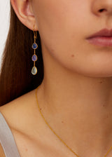 18kt Gold Light and Space Triple Drop Earrings