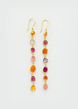18kt Gold Mixed Stones New Day Drop Earrings