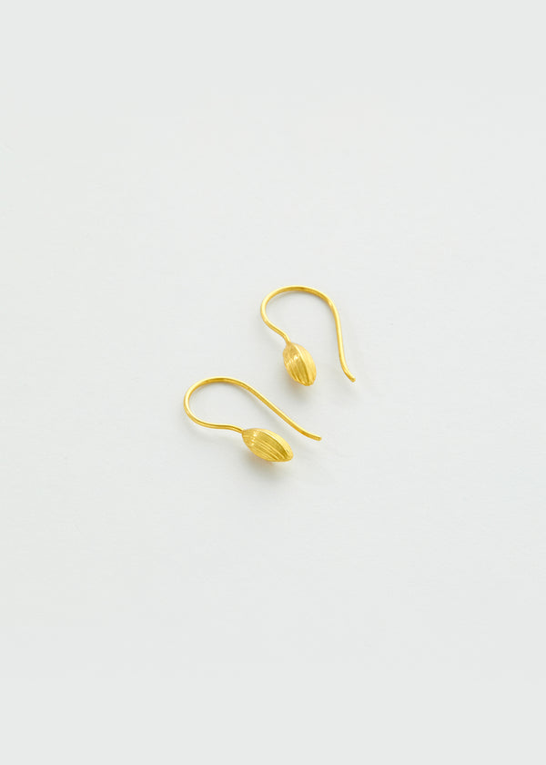 18kt Gold Seed Earrings