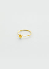 18kt Gold Single Flower Ring