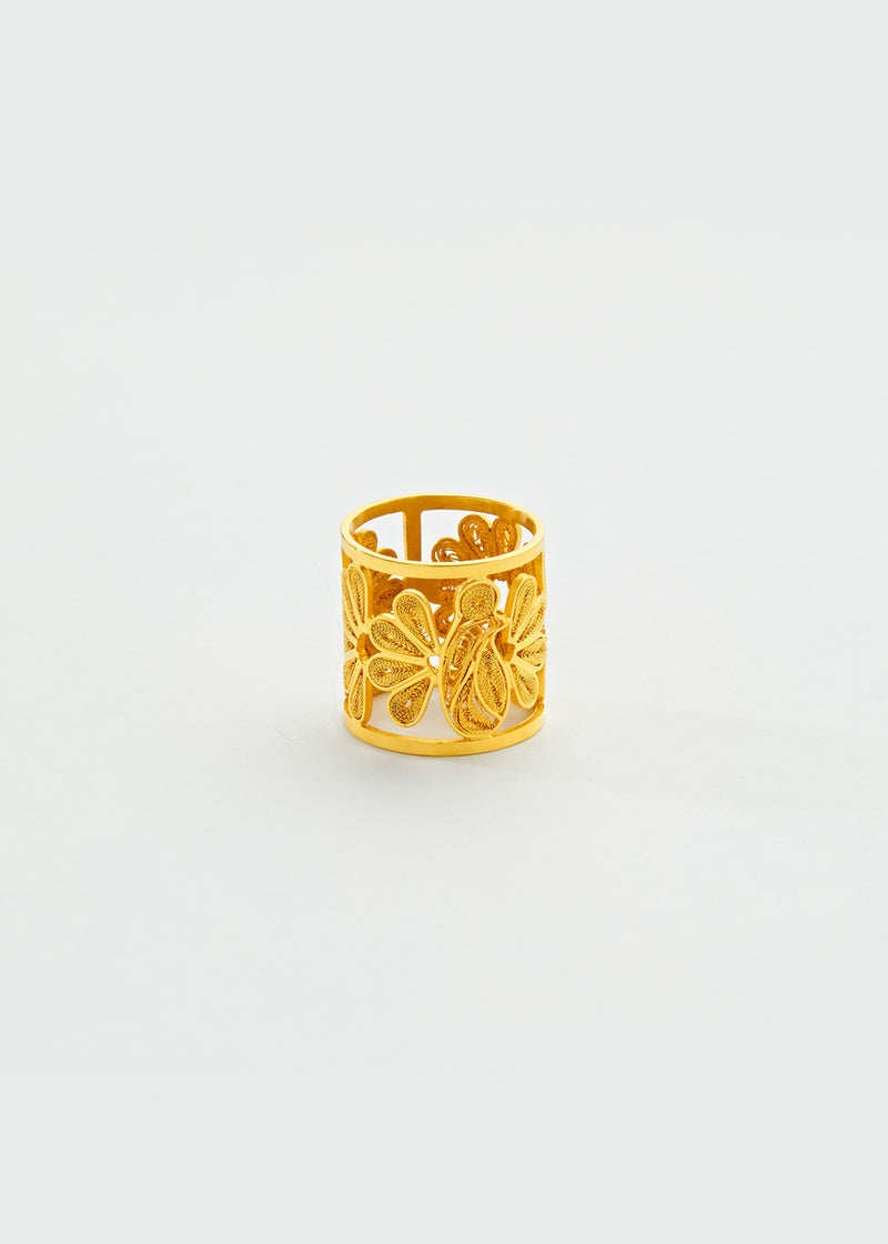 Pippa Small - 18kt Gold Peacock Ring