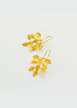 22kt Gold Multi Leaf Earrings