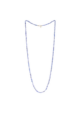 Sterling Silver Tanzanite Beaded Necklace
